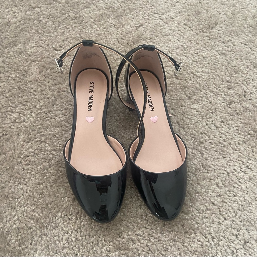 Steve Madden black pumps girls size 2 in excellent condition